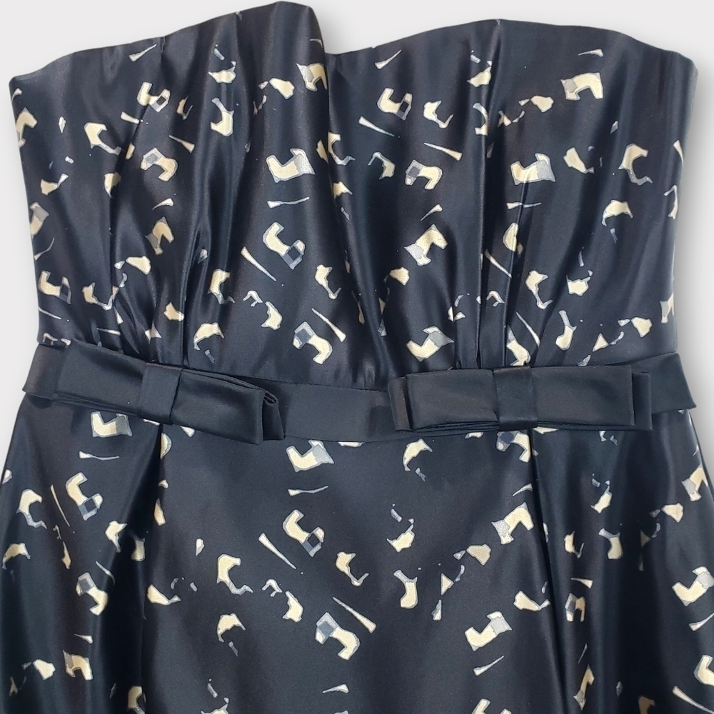 Milly Silk Strapless Cocktail Mini Dress - Picture 2 of 13